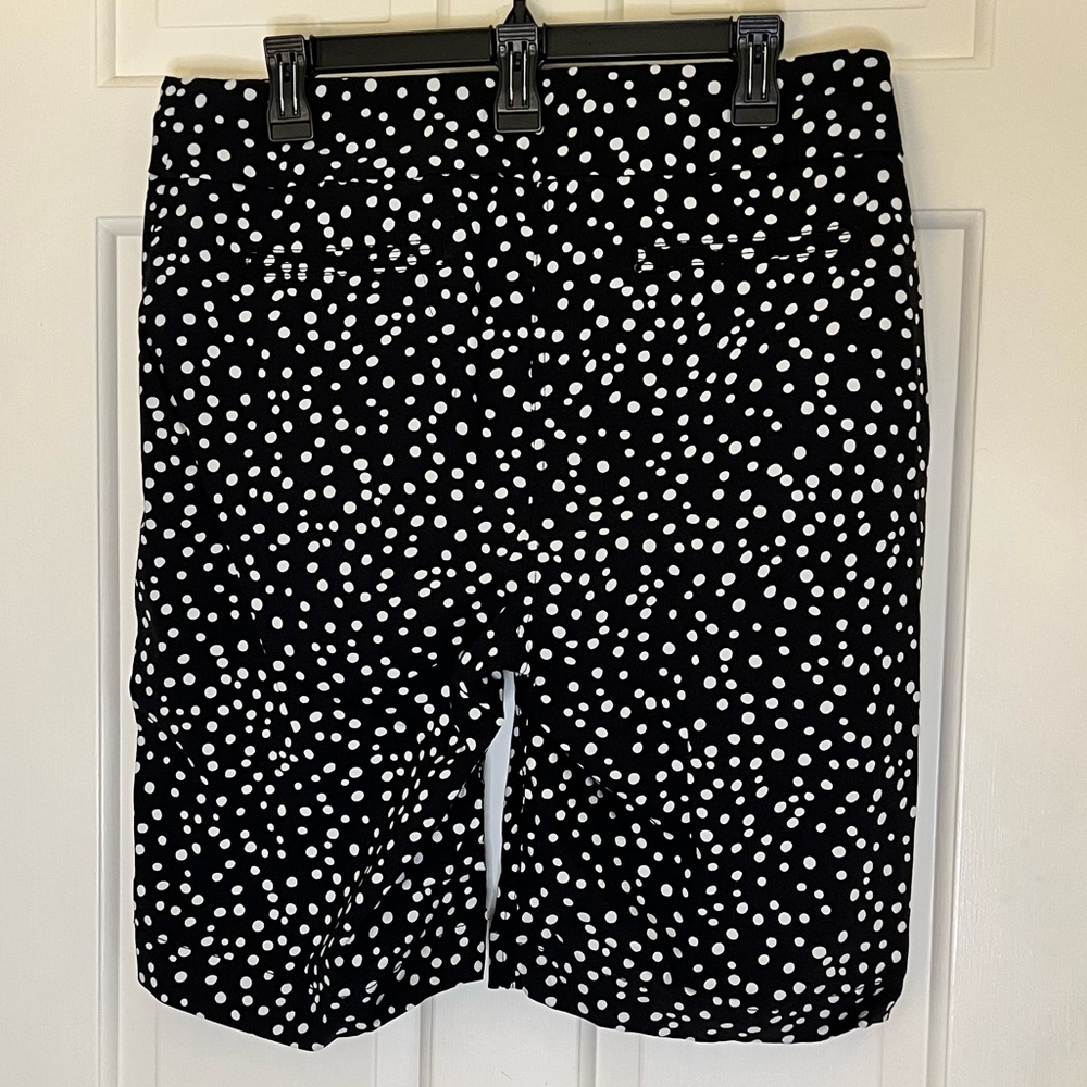 Westbound Women Bermuda shorts black with white dots size 16W